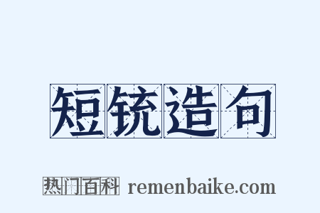 短铳造句是什么意思的图片
